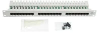 Panele krosownicze - Patch panel RACK 19 kat.5e 24p UTP z półką 1U czarny 0001-00015-89511 - miniaturka - grafika 1