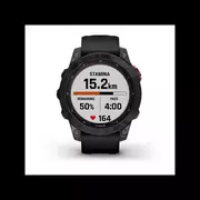 Smartwatch - Garmin Fenix 7 Solar Czarny - miniaturka - grafika 1