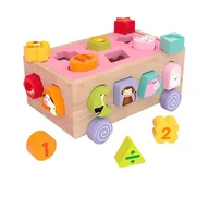 Zabawki sensoryczne - DREWNIANY SORTER DLA DZIECI ZWIERZĄTKA - miniaturka - grafika 1