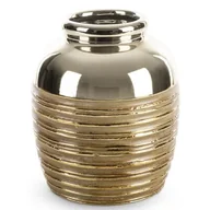 Wazony i flakony - Wazon Ceramiczny Dori 15X15X18 Złoty - miniaturka - grafika 1