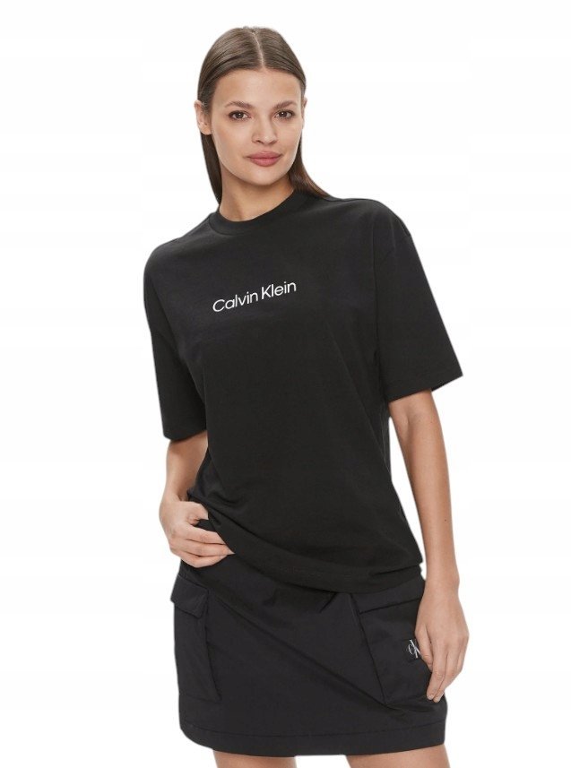 T-shirt damski Calvin Klein K20K206778 BEH czarny, rozmiar XL