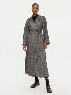 OUI Płaszcz przejściowy 88952 Szary Regular Fit - Płaszcze damskie - miniaturka - grafika 1