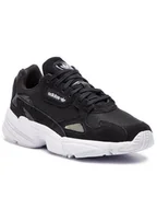 Buty sportowe damskie - Adidas Falcon B28129 czarny - miniaturka - grafika 1