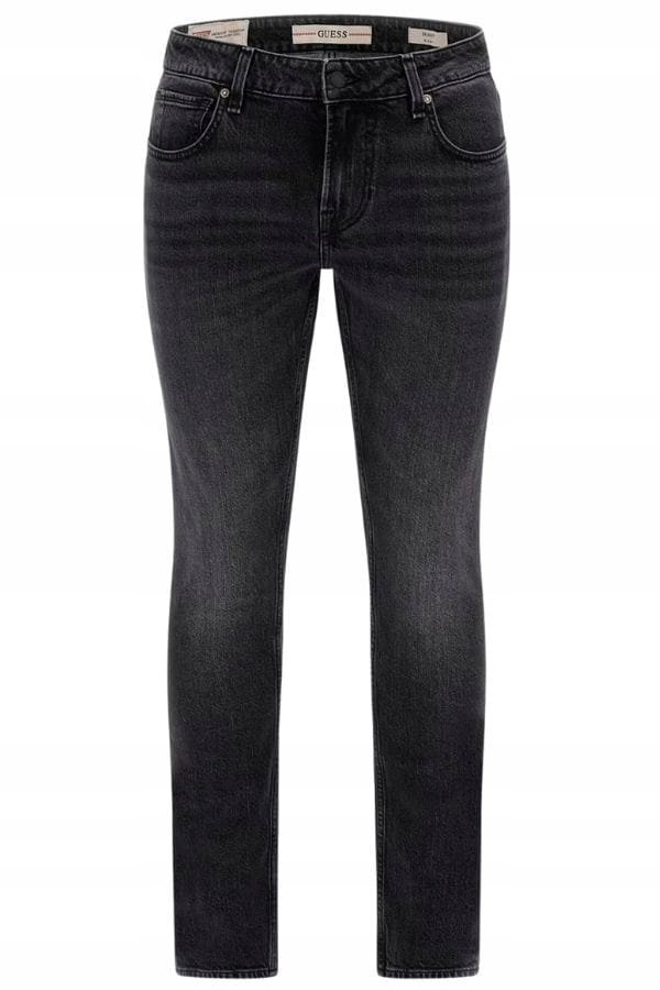Spodnie męskie Guess M3BAN1 D55S1 REBS REBELS czarny - Pants: 31/30