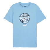 Koszulki męskie - Koszulka męska Puma 77777439 MCFC FTBL CULTURE Niebieska - miniaturka - grafika 1