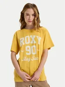 Koszulki i topy damskie - Roxy T-Shirt Hangloose The Sky ERJZT06020 Żółty Regular Fit - miniaturka - grafika 1