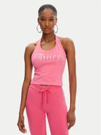 Koszulki i topy damskie - Juicy Couture Top Tied JCWCT125306 Różowy Slim Fit - miniaturka - grafika 1