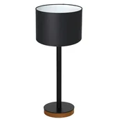 Lampy stojące - Luminex Table lamps 3834 Lampa stołowa lampka 1x60W E27 czarny/naturalny/biały - miniaturka - grafika 1