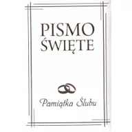 Religia i religioznawstwo - Pismo Święte w etui białe Pamiątka Ślubu - miniaturka - grafika 1