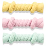 Zabawki dla psów - Trixie Junior szeleszcząca lina, gryzak, dla psa, lateks, 15 cm, różne kolory, z dźwiękiem - miniaturka - grafika 1