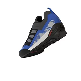 Buty trekkingowe damskie - adidas Unisex Terrex Swift Solo 2 sneakersy, Core Black Grey Three Blue Rush, 38 EU - grafika 1