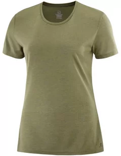 Salomon Koszulka Comet Short Sleeve W Martini Olive C14856 - Koszulki sportowe damskie - miniaturka - grafika 1