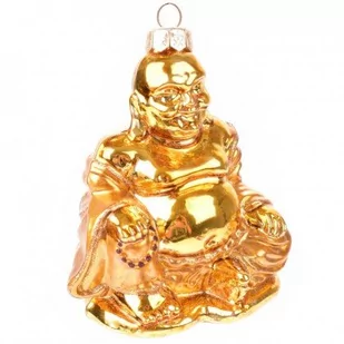 Bombka Szklana Figurka Złoty Budda - Bombki - miniaturka - grafika 1