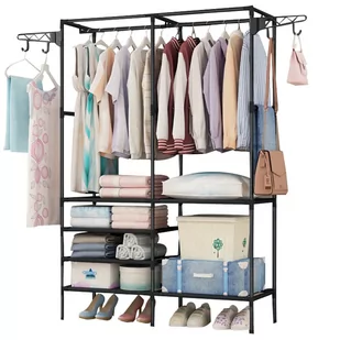 Garderoba na ubrania z półkami Amelia - Szafy - miniaturka - grafika 2