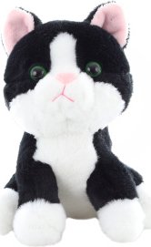 Pluszowe Zoo dla najmniejszych: Maskotka Kotek czarny 18cm (61731)