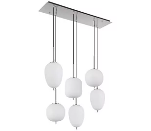 Globo 15345-6NO - Żyrandol na lince BLACKY 6xE14/40W/230V chrom - Lampy sufitowe - miniaturka - grafika 1
