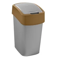Kosze na śmieci - Curver Kosz na śmieci Flip Bin, brązowy, 10l - miniaturka - grafika 1