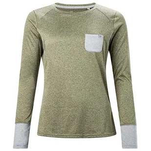 Berghaus damska koszulka z długim rękawem Explorer, zielona (Dplchngrn/Tnlltdplch/Trwnd/Tlt), 8W (XS) - Koszulki i topy damskie - miniaturka - grafika 1