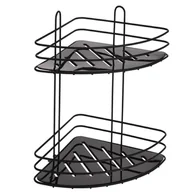 Półki łazienkowe - FENIKS łazienkowa pod prysznic CZARNA na przyssawki 810116 - miniaturka - grafika 1