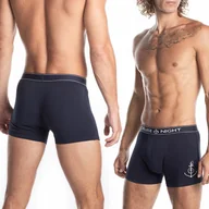 Majtki męskie - Bokserki męskie szorty bawełniane dopasowane LAMA M-983 - XL - miniaturka - grafika 1