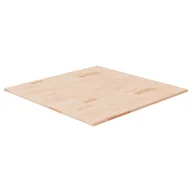 Blaty meblowe i parapety okienne - Kwadratowy blat do stolika, 80x80x1,5 cm, surowe drewno dębowe - miniaturka - grafika 1