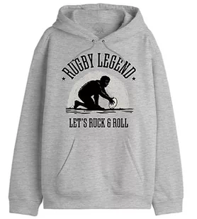 Republic Of California "Rugby Legenda" UXREPCZSW034 Bluza męska, Melange Grey, Rozmiar M, Szary Melange, XS - Bluzy męskie - miniaturka - grafika 1