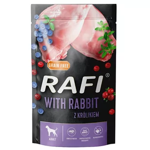 Dolina Noteci Rafi z królikiem 500g 47752-uniw - Mokra karma dla psów - miniaturka - grafika 1