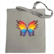 Torby i wózki na zakupy - Torba na zakupy kolorowy nadruk Motyl Motylek - miniaturka - grafika 1