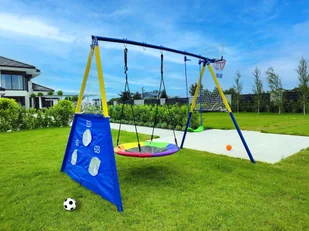 Plac zabaw AMICO 2 huśtawki kosz do gry - Zabawki i gry sportowe - miniaturka - grafika 3