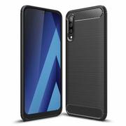 Etui i futerały do telefonów - Carbon Case elastyczne etui pokrowiec Samsung Galaxy A50s / Galaxy A50 / Galaxy A30s czarny - miniaturka - grafika 1