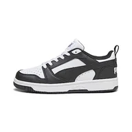 Buty trekkingowe dziecięce - Młodzieżowe sneakersy Rebound V6 Lo PUMA White Black - miniaturka - grafika 1
