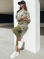 Dresy damskie - Komplet damski BIRWEKI khaki Dstreet AY1047-M - miniaturka - grafika 1