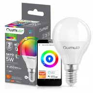 Żarówki LED - Żarówka Led E14 5W Rgb Cct Biały Wifi Tuya Smart Inteligentna Aplikacja - miniaturka - grafika 1