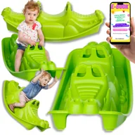 Place zabaw - BUJAK KOŁYSKA HUŚTAWKA DO OGRODU ZABAWKA DLA DZIECI 3 Osobowa PREZENT DLA DZIECI + EBOOK - miniaturka - grafika 1