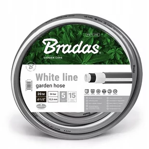 BRADAS Wąż ogrodowy 1/2" 30m WHITE LINE WWL1/230 5 warstw 5649 WWL1/230 - Węże ogrodowe i zraszacze - miniaturka - grafika 1
