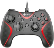 Kontrolery gier na PC - C-TECH gamepad Theon pro PC/PS3, 2 programovatelná makro tlačítka, 2x analog, X-input, vibrační, 1,8m kab GP-09 - miniaturka - grafika 1