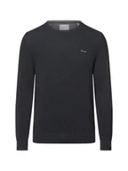 Swetry męskie - Gant Sweter męski Mężczyźni Bawełna szary marmurkowy, S - miniaturka - grafika 1