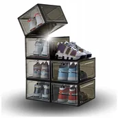 Pokrowce na ubrania - 6X Pudełko Pojemnik Organizer Na Buty Premium Na Zabawki Akcesoria Do Biura - miniaturka - grafika 1