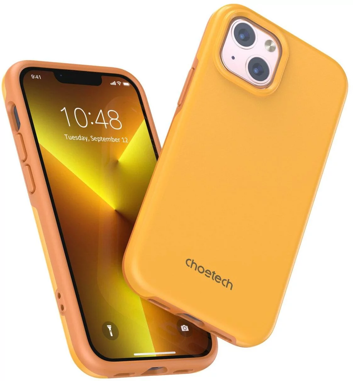 Choetech MFM Anti-drop case etui Made For MagSafe do iPhone 13 pomarańczowy PC0112-MFM-YE