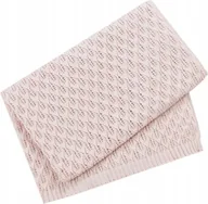 Koce i narzuty dla dzieci - Kocyk z bawełny i bambusa Adrianna 75x100 pudrowy róż P06 Ander - miniaturka - grafika 1