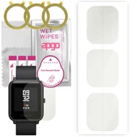 Akcesoria do smartwatchy - 3x Folia hydrożelowa MATOWA do Amazfit Bip S - apgo Smartwatch Hydrogel MATTE Protection Ochrona na ekran smartwatcha - miniaturka - grafika 1