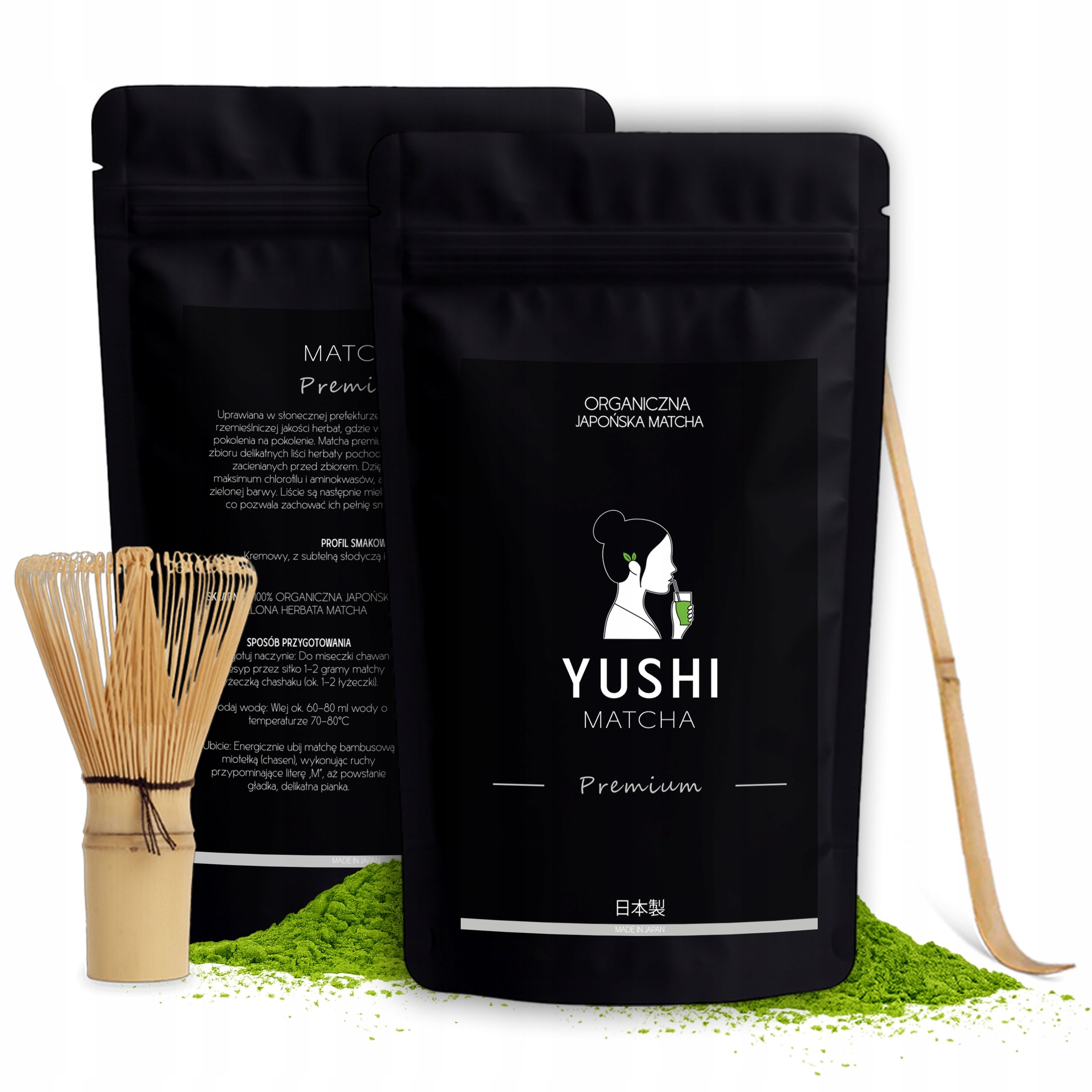 Zestaw Matcha Premium Japońska 30g Chasen Chashaku