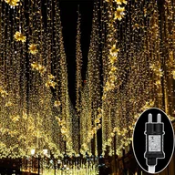 Oświetlenie świąteczne - Jiubiaz 20m wróżki LED lampki choinkowe wodoodporne oświetlenie świetlne, ciepła biel - miniaturka - grafika 1