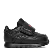 Buty dla chłopców - Sneakersy Reebok EO-CLASSIC LEATHER 100256740 Czarny - miniaturka - grafika 1