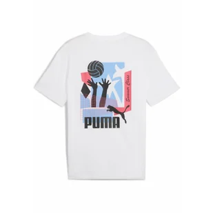 Męska koszulka sportowa Graphics Summer PUMA White - Koszulki sportowe męskie - miniaturka - grafika 1