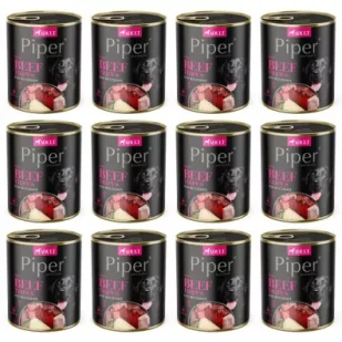 Piper Mokra karma dla psa z żołądkami wołowymi i burakiem Zgrzewka 12 x 800 g - Mokra karma dla psów - miniaturka - grafika 1