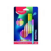 Przybory szkolne - Maped Pisaki Nightfall 12 kolorów - miniaturka - grafika 1