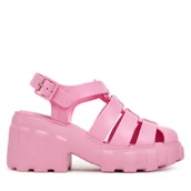 Sandały damskie - Sandały Melissa Melissa Megan Ad M 33835 Różowy - miniaturka - grafika 1