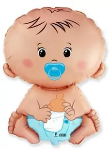 Balon foliowy Dzidziuś chłopiec - 67 x 48 cm - 1 szt. - Baby shower i roczek - miniaturka - grafika 1