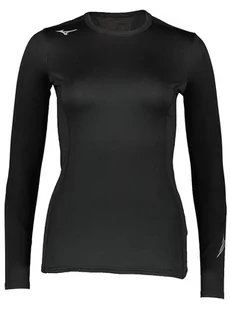Mizuno Koszulka funkcyjna "Virtual Body G2 Crew" w kolorze czarnym - Koszulki sportowe damskie - miniaturka - grafika 1
